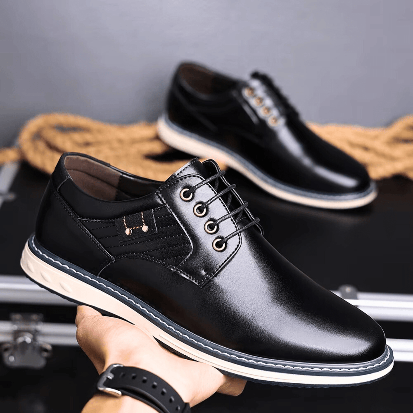 Napoli Leather Derby Shoes