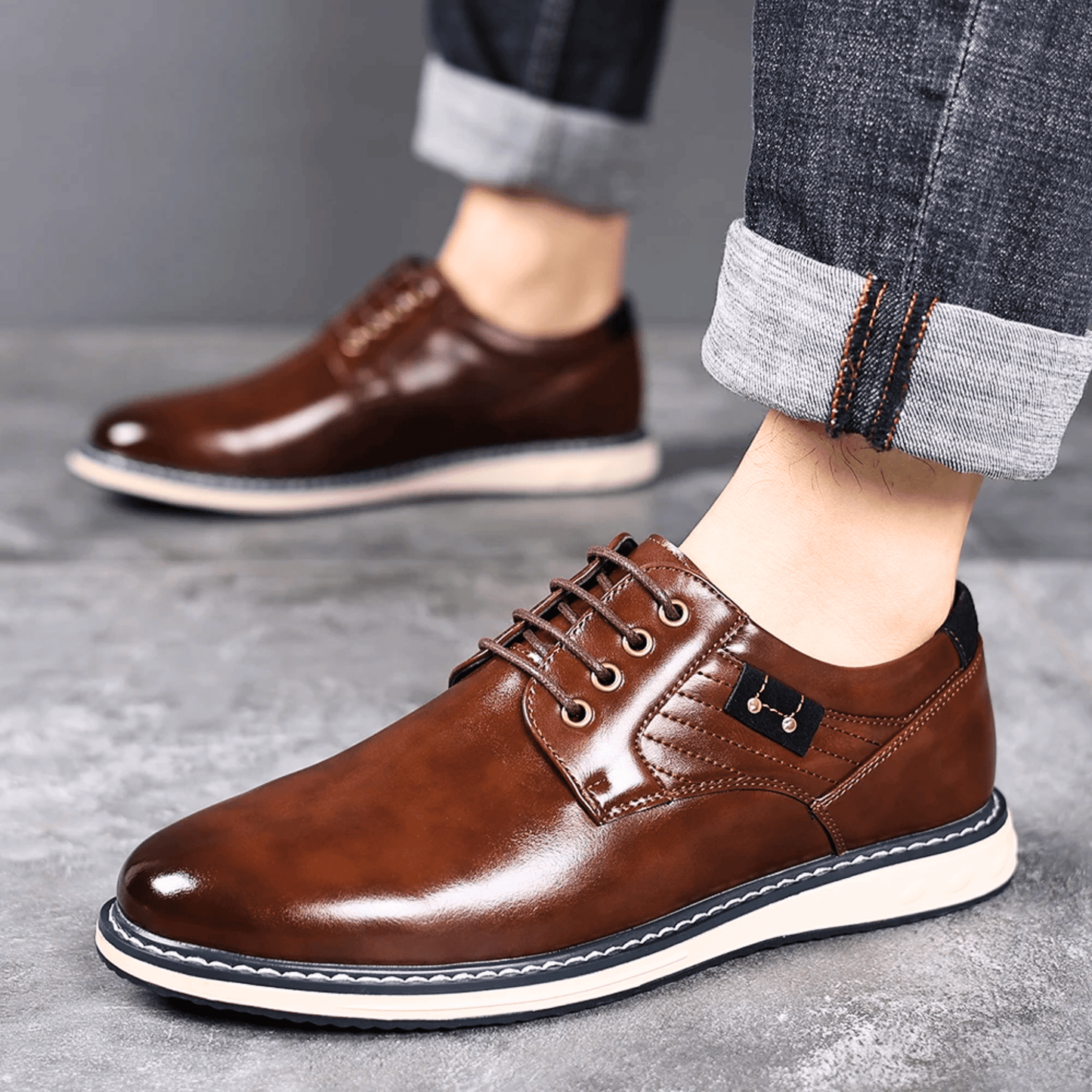 Napoli Leather Derby Shoes