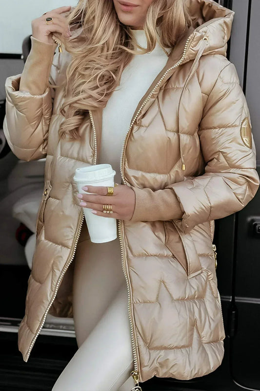 Ciedera Metallic Puffer Jacket