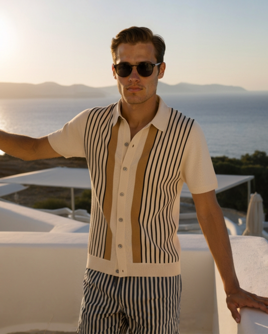 Ciedera Knit Polo Beige