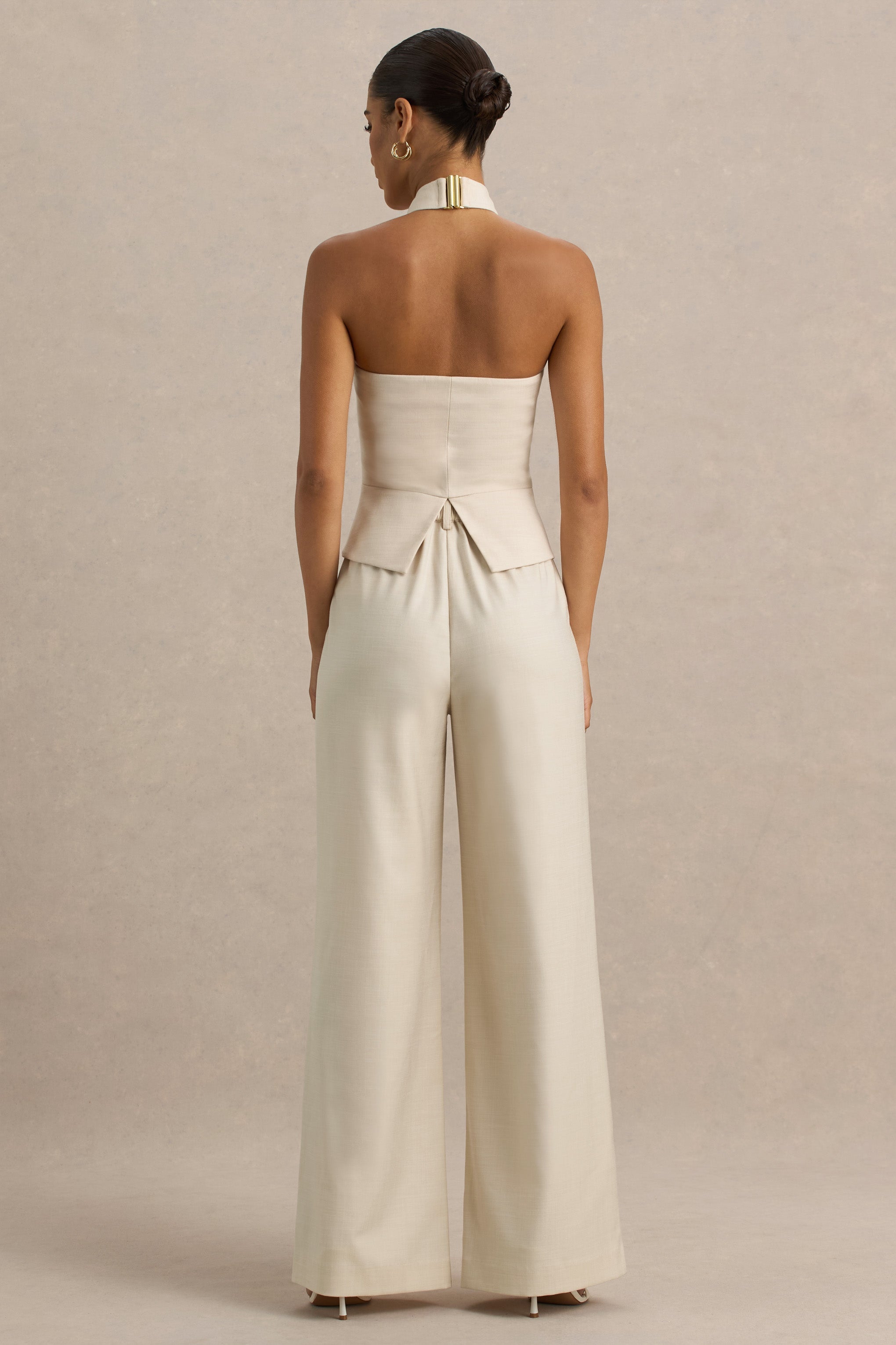 Ciedera Wide-Leg Trousers Sand