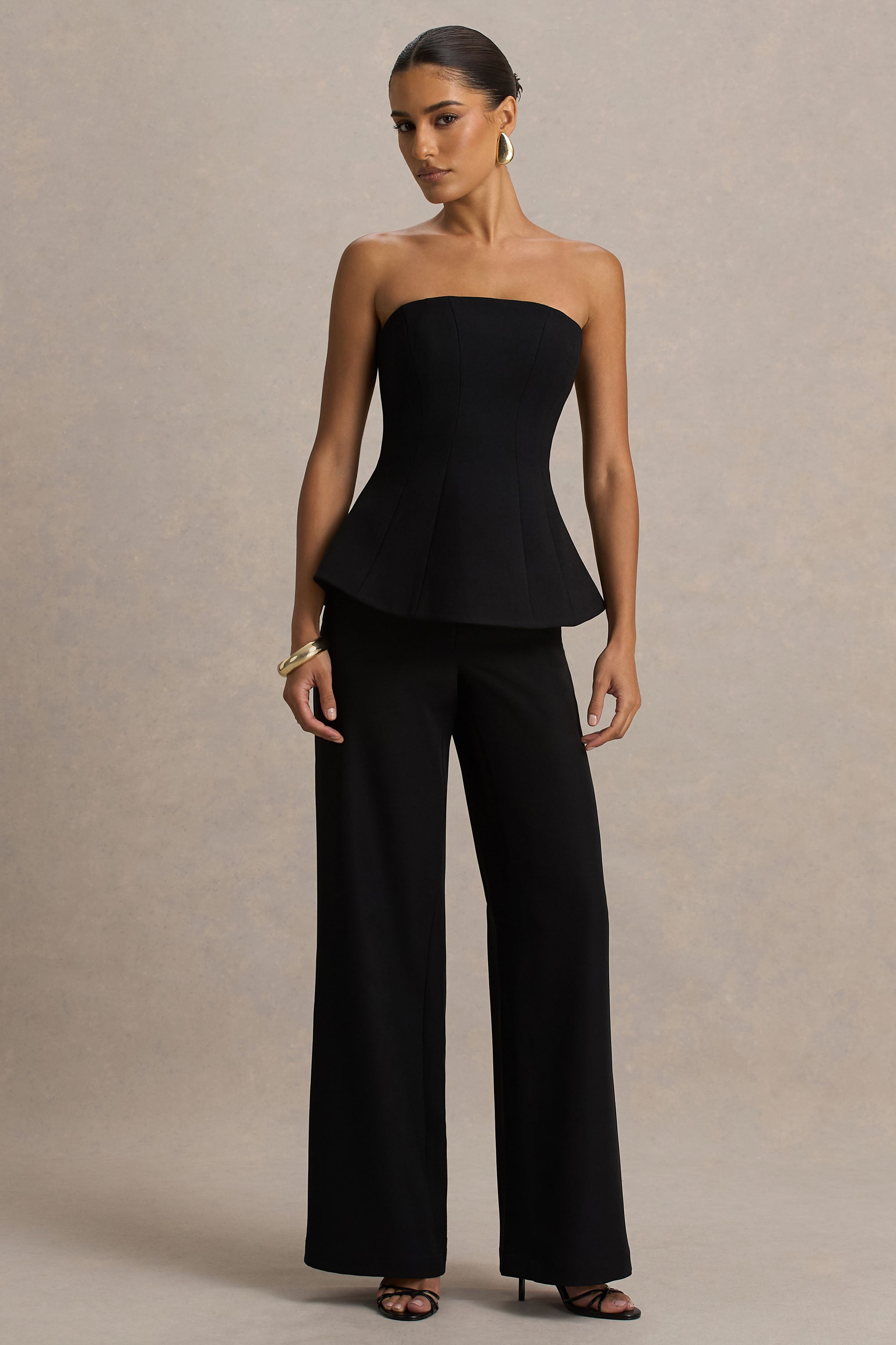 Ciedera Straight-Leg Trousers Black