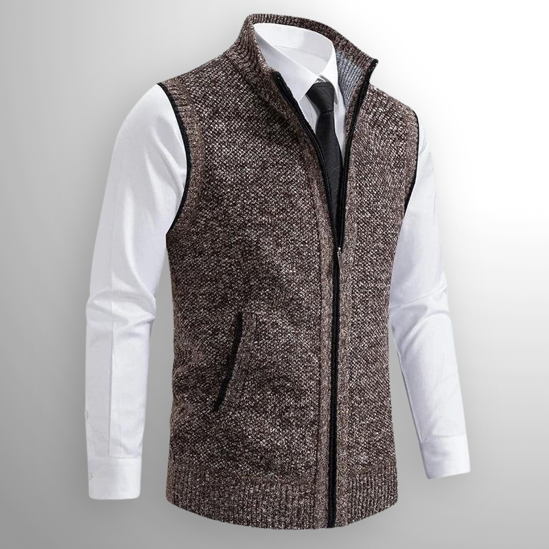 Ciedera Knitted Zip Vest