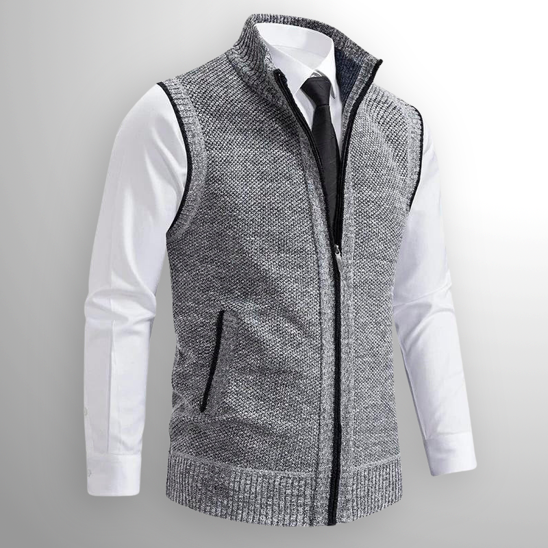 Ciedera Knitted Zip Vest