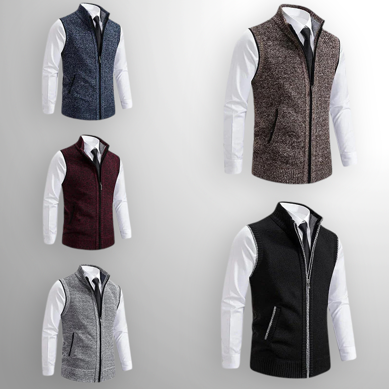 Ciedera Knitted Zip Vest