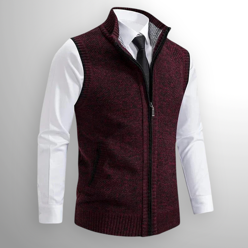 Ciedera Knitted Zip Vest