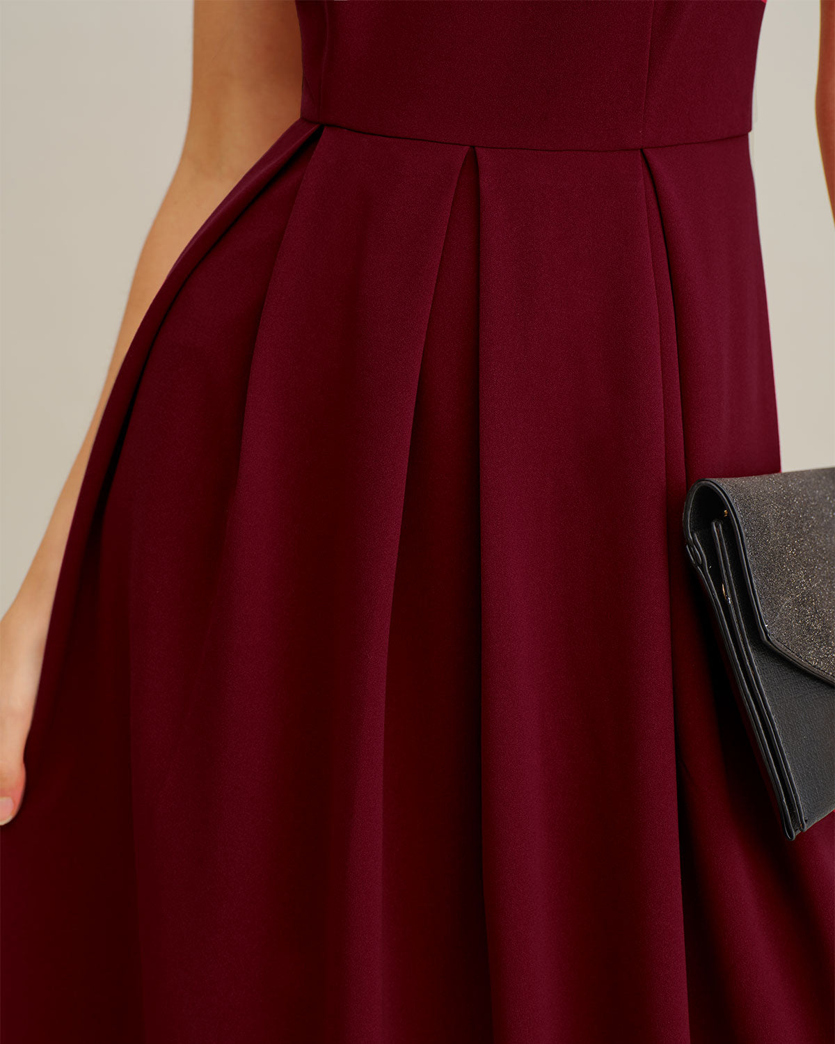 Ciedera Maxi Dress Wine Red